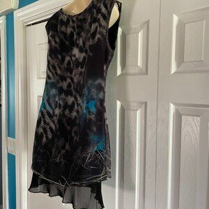 Black Tiger Print Tunic Dress Animal Print – Jane and John